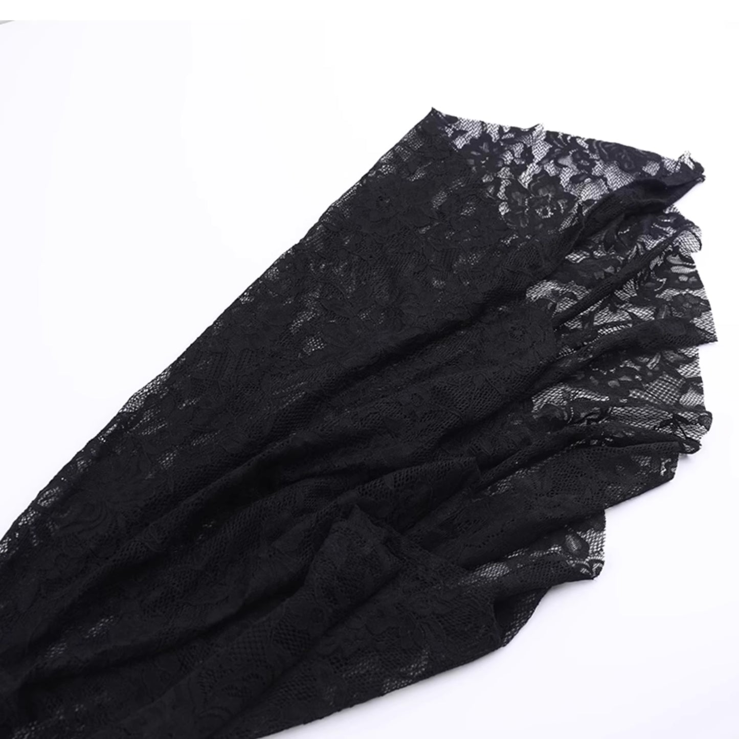 Gothic Batwing Sleeves Lace Dress (DR04)