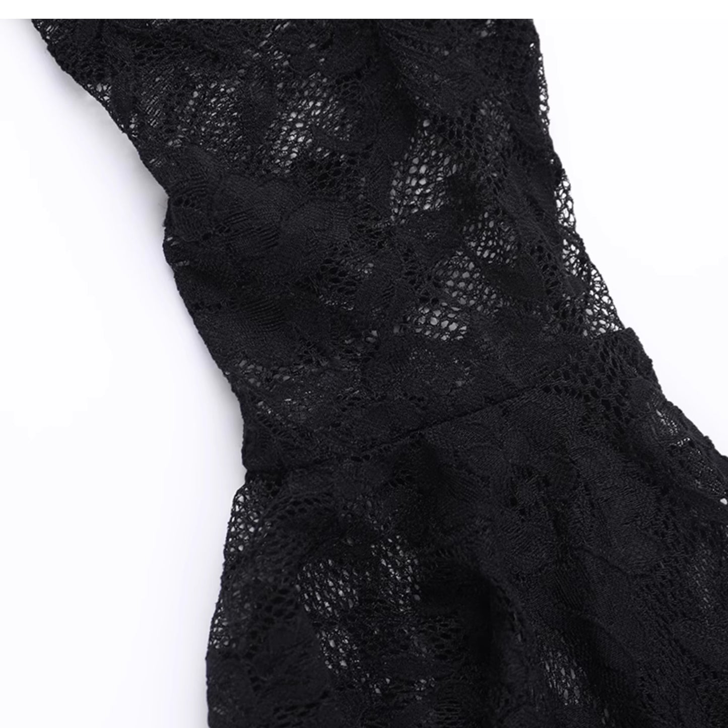 Gothic Batwing Sleeves Lace Dress (DR04)