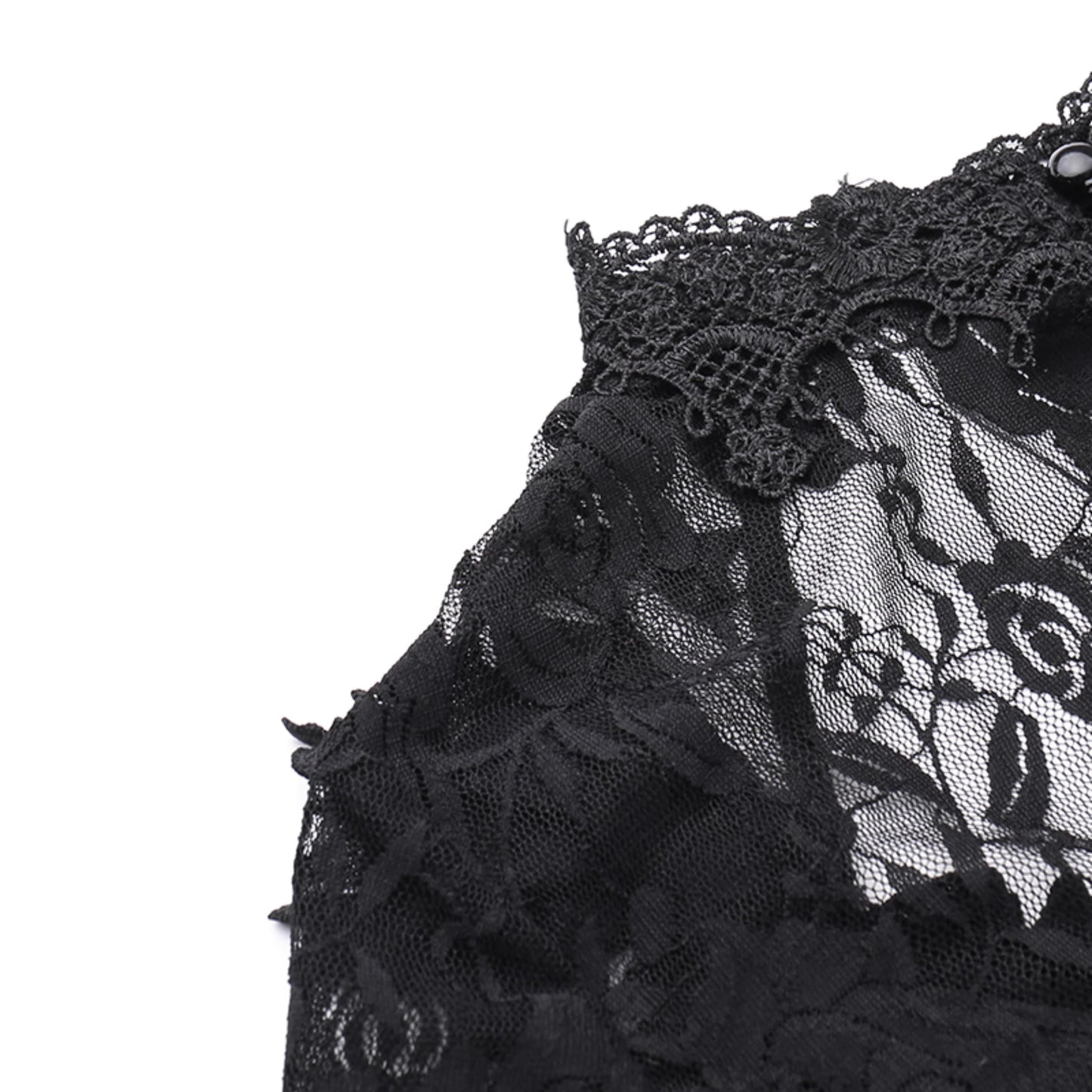 Gothic Dark Black Lace Mermaid Dress (DR03)