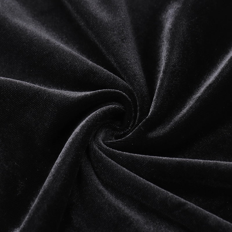 Gothic Dark Black Lace Mermaid Dress (DR03)