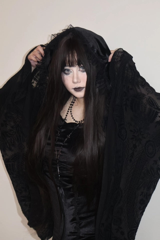 Gothic Lace Hooded Dress (DR01)