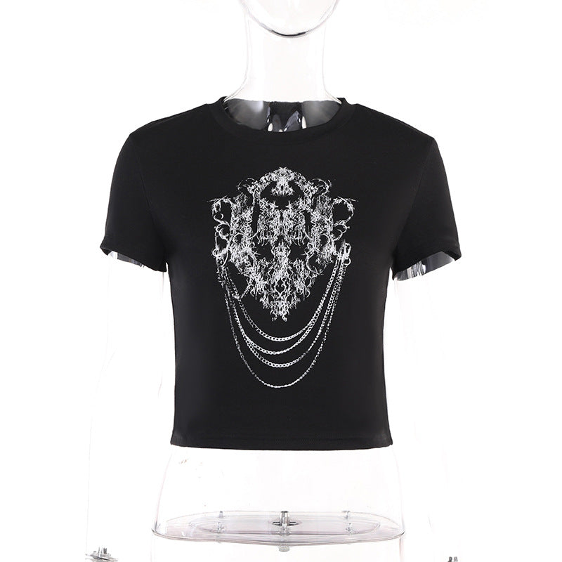 Punk Style Print Tee YJ22565