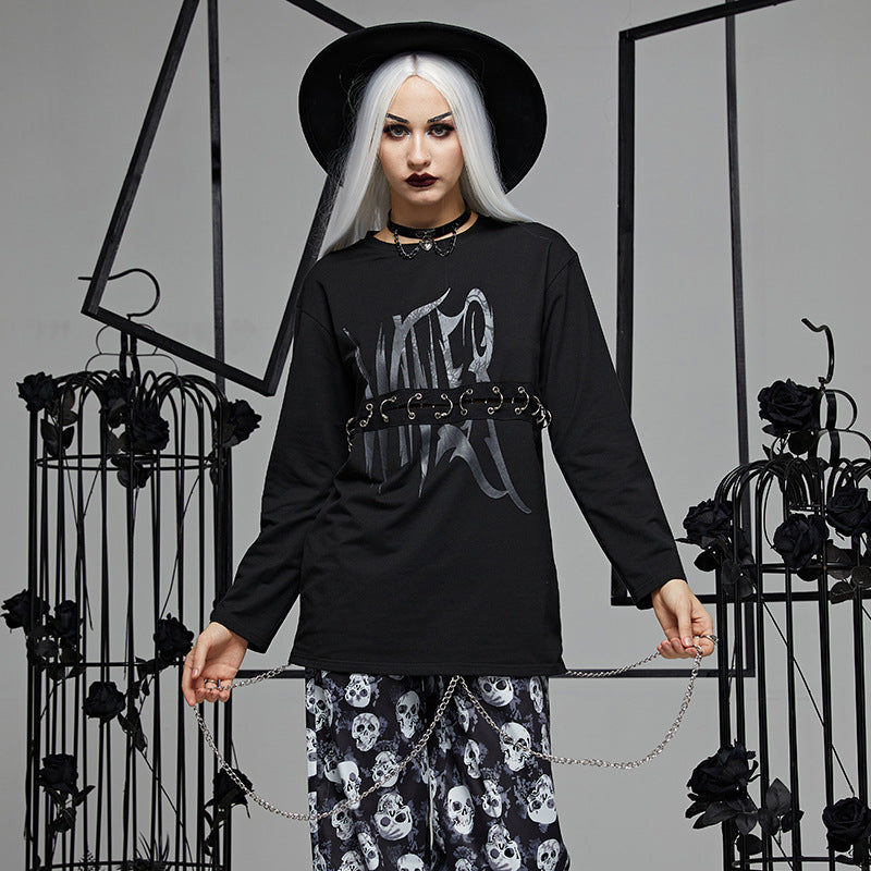 Punk Style Black Sweater CF22057