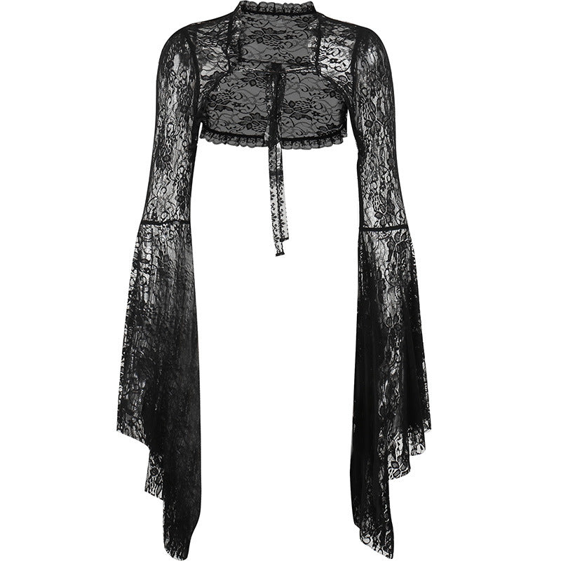 Gothic Style Black Lace Bolero XY22128