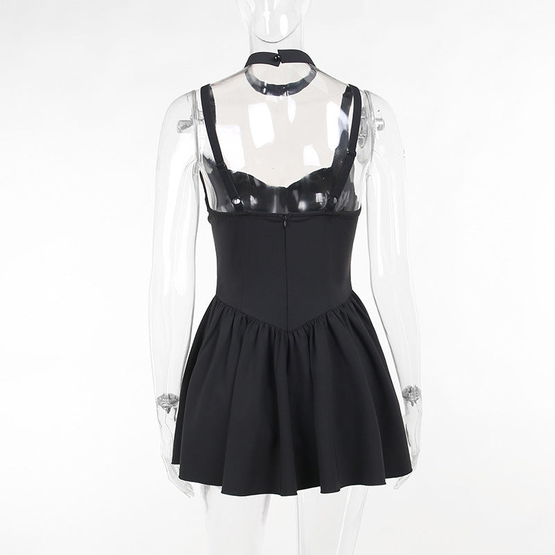 Black Strappy Dress CF23058
