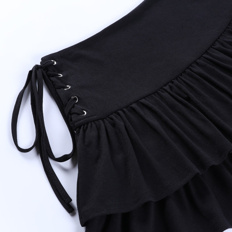 Punk Side Tie Skirt QY21034