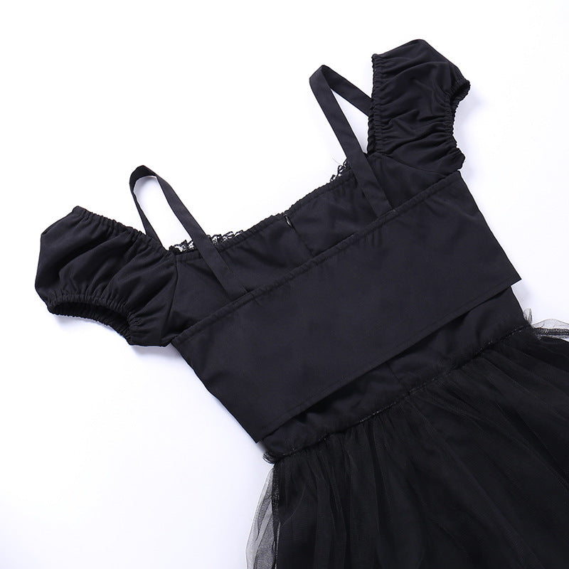 Gothic Style Short Sleeve Dress JY22503