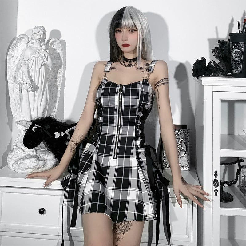 Punk Tartan Dress KH21080