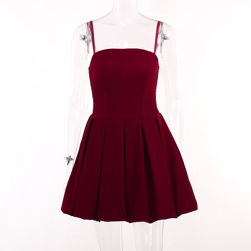 Gothic Style Strap Bubble Dress YJ22497