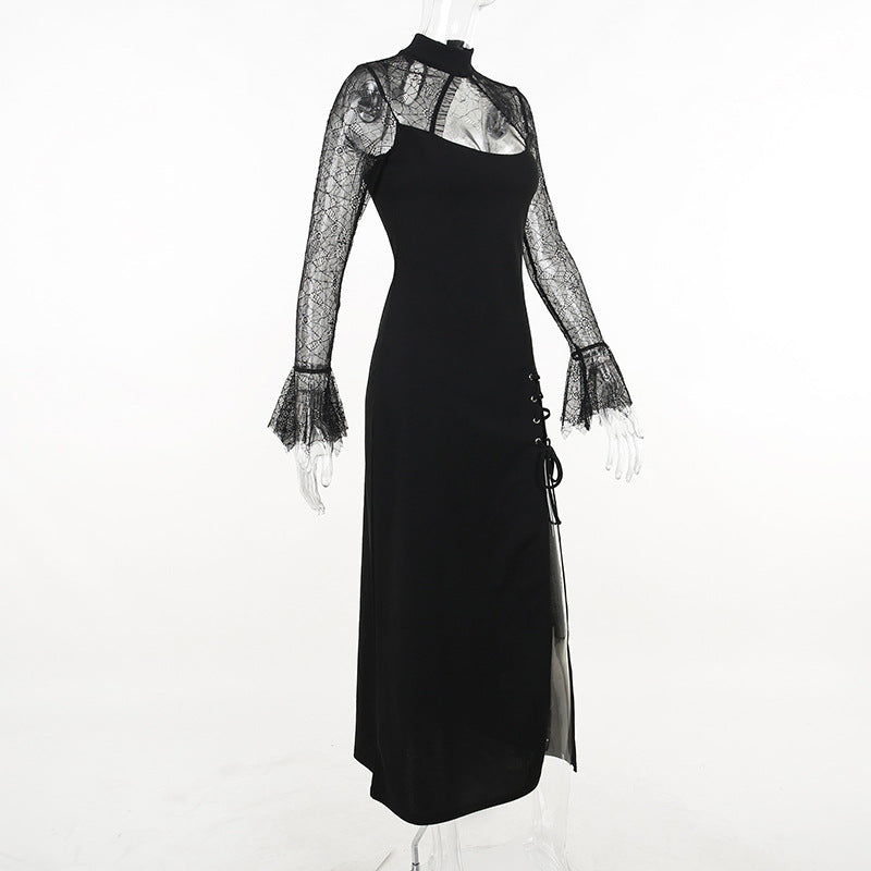 Gothic Lace Long Sleeve Dress XY22115