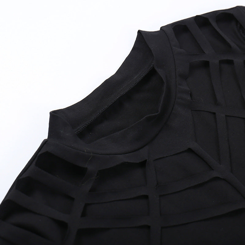 Gothic Black Bodycon Dress CF23012