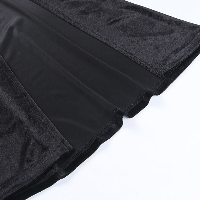 Gothic Velvet Long Skirt XY22157
