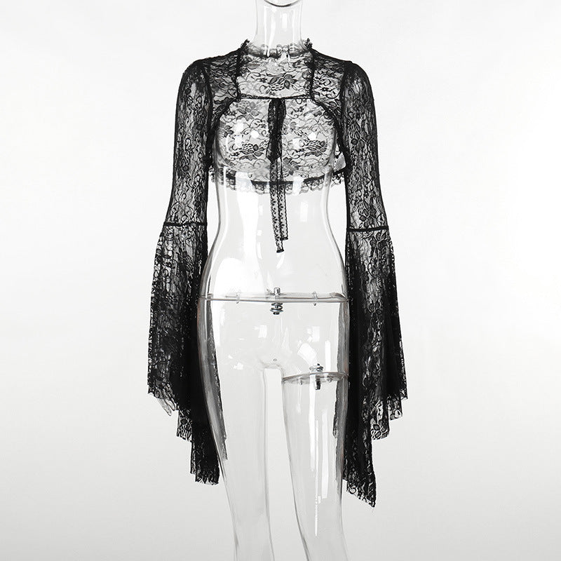 Gothic Style Black Lace Bolero XY22128