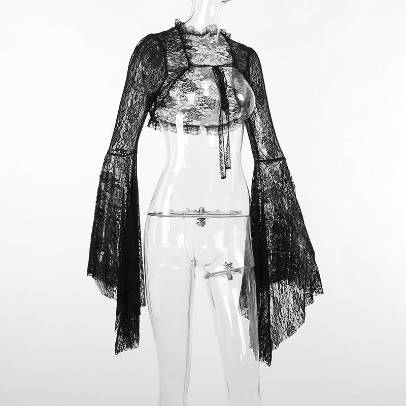 Gothic Style Black Lace Bolero XY22128