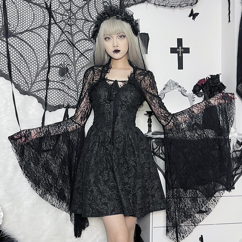Gothic Style Black Lace Bolero XY22128