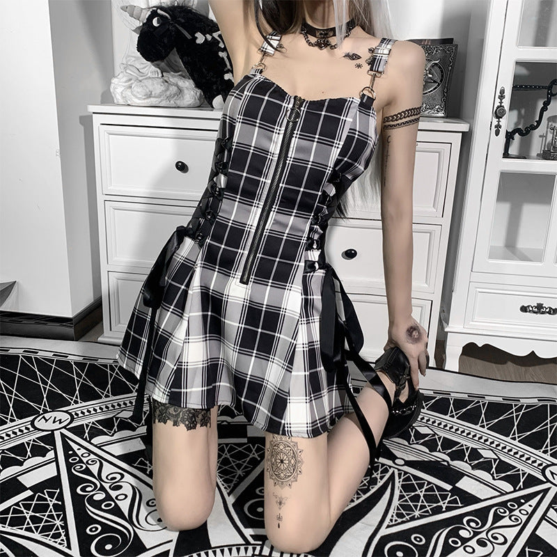 Punk Tartan Dress KH21080