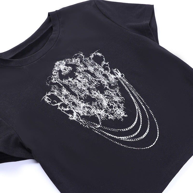 Punk Style Print Tee YJ22565
