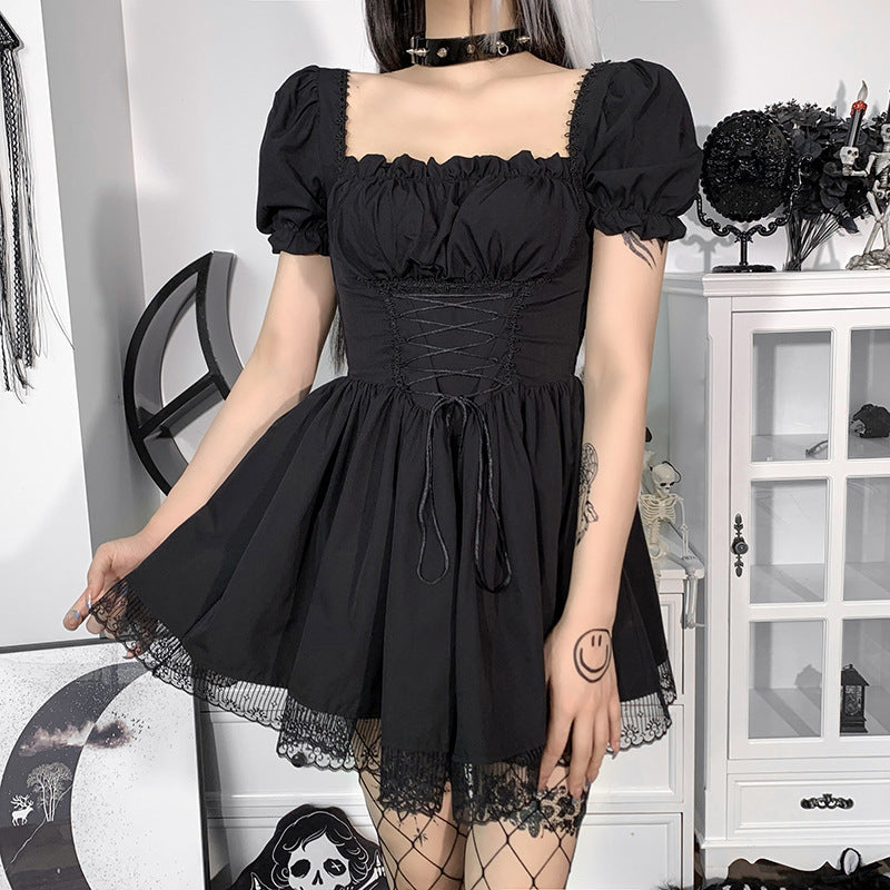 Gothic Puff Sleeve Dress CC21011